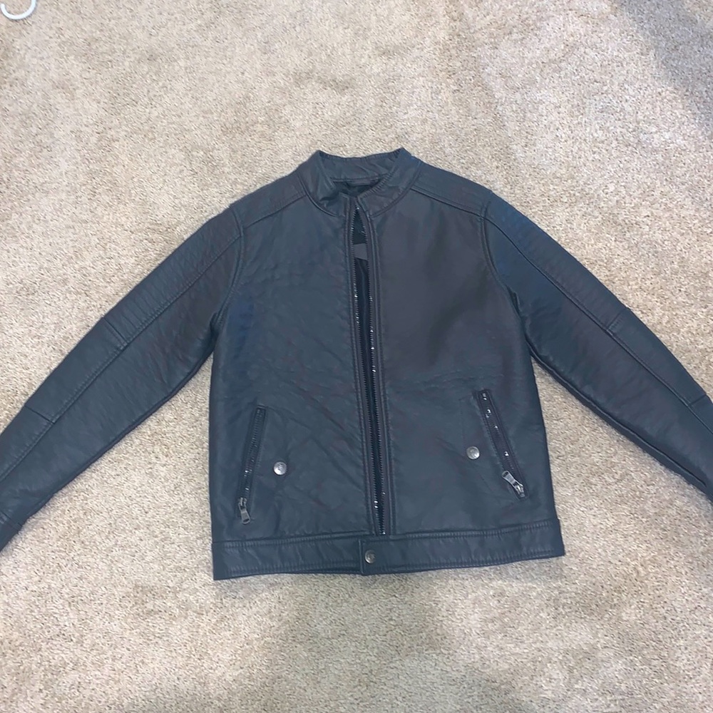 urban republic leather jacket!! size boys 14/16